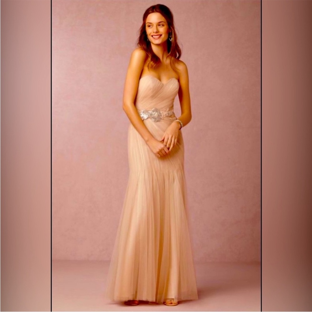 Watters Watters BHLDN Size 0 blush dress